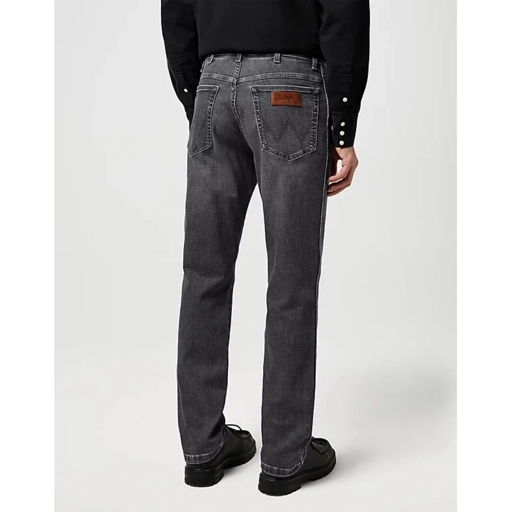 Wrangler Black Denim Jeans USA‎ Made Mid-Rise Straight Leg Rigid - Size 27